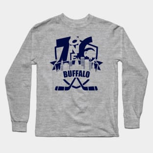 716 Buffalo Hockey 1 color Long Sleeve T-Shirt
